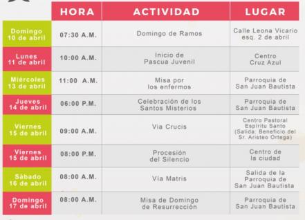 ¿Qué hacer en Semana Santa? Feria de Puebla Xicotepec 2022. Programa de actividades