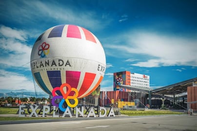 Qué hay en Explanada, el centro comercial del globo aerostático en la autopista México Puebla