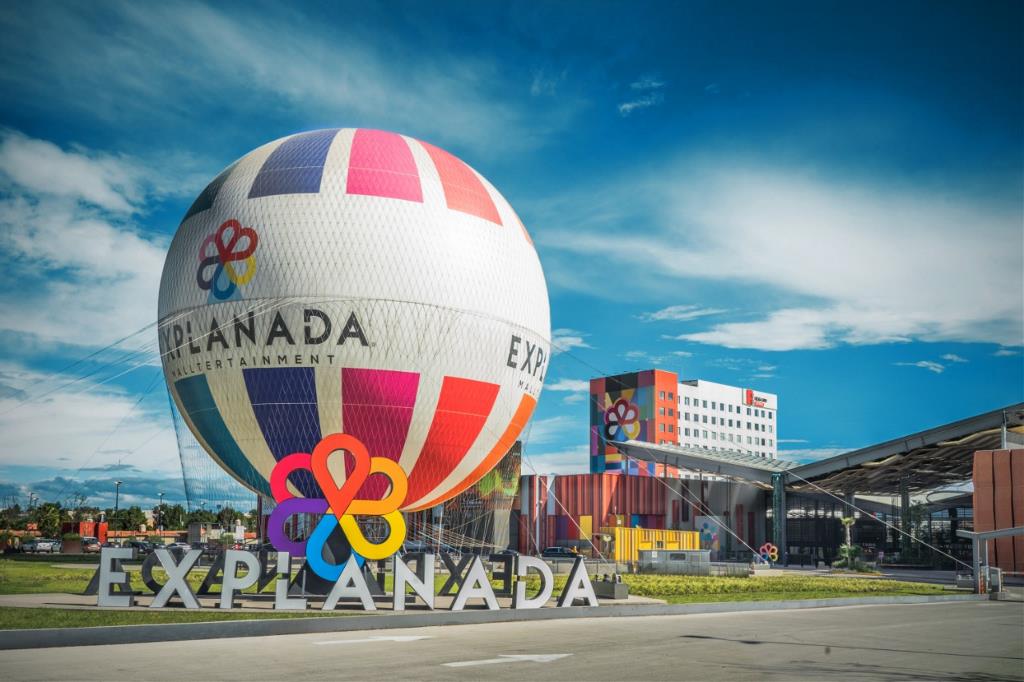 Qué hay en Explanada, el centro comercial del globo aerostático en la autopista México Puebla