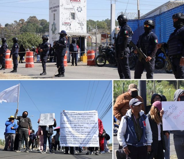 Familiares de internos bloquean Camino al Batán, denuncian tortura y extorsión en el penal de San Miguel