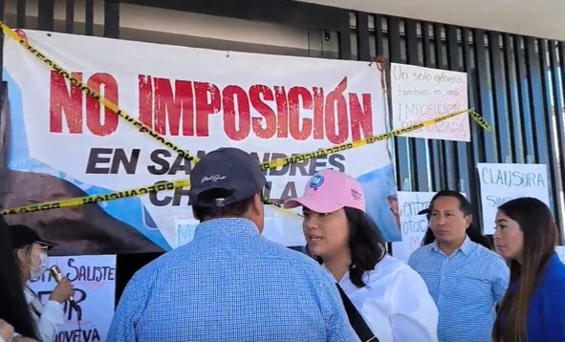 Inconformes tomaron instalaciones del PAN Estatal | Foto: EsImagen