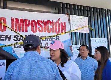 Protestan en PAN por imposición de esposa de Edmundo Tlatehui en alcaldía de San Andrés Cholula