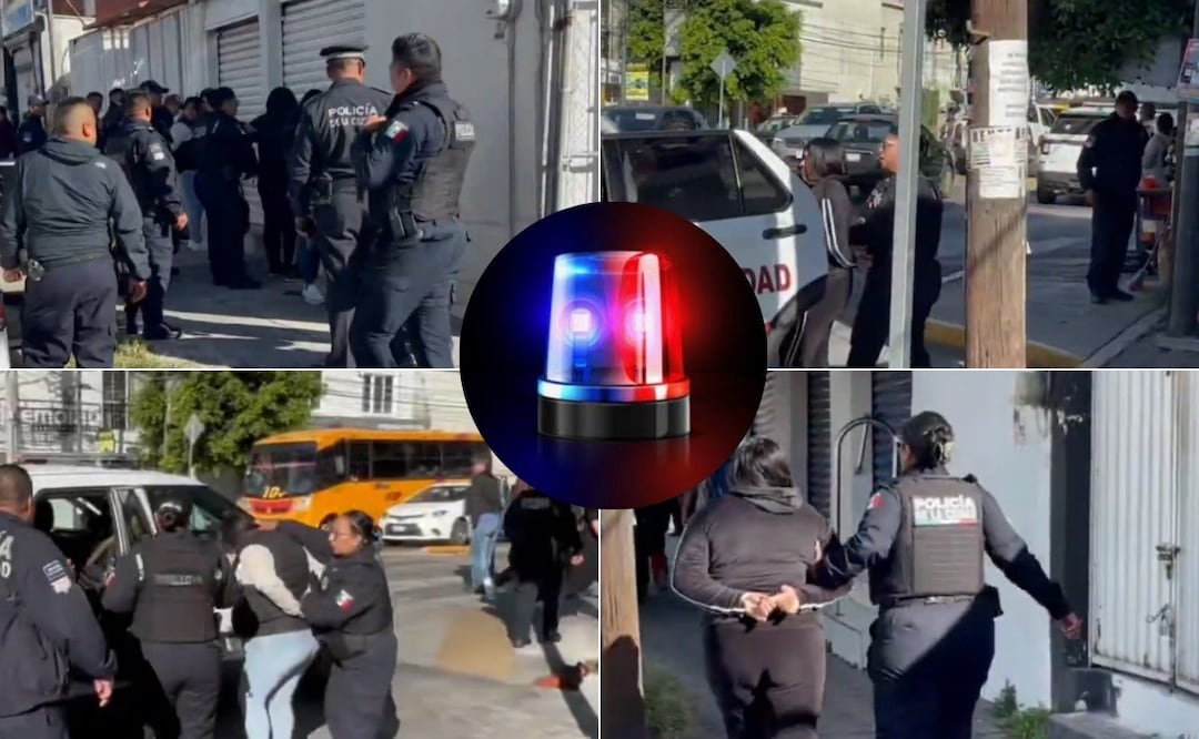 6 presuntos carteristas fueron detenidos durante un operativo | Foto: Captura de video