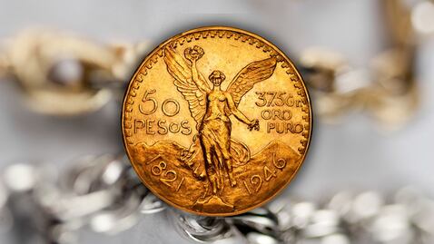 Así son los centenarios de oro 'made in' China que cuestan 1,500 pesos