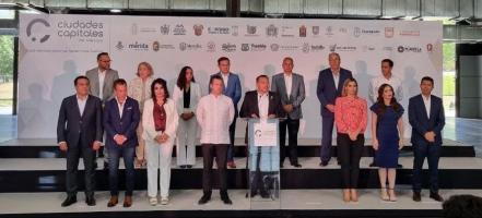 Lalo Rivera asiste a reunión de la Asociación de Ciudades Capitales
