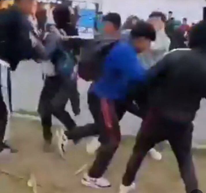 La pelea ocurrió en la ciudad de Puebla |  Captura de pantalla