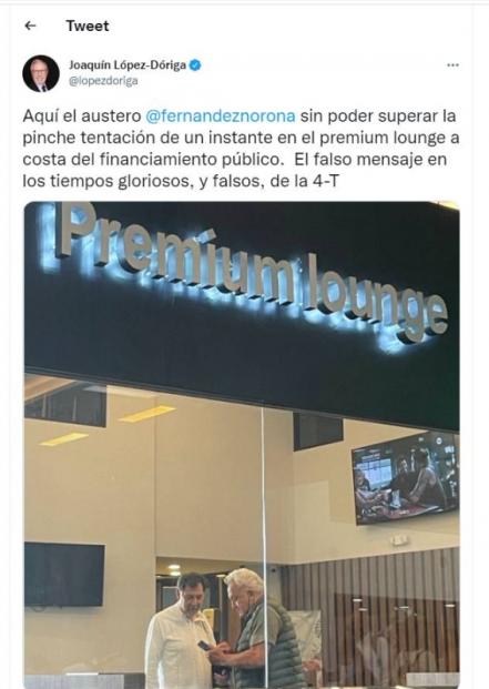 “Falso austero”, López-Dóriga se lanza contra Fernández Noroña 