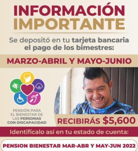 ¿Eres derechohabiente de las Pensiones de Bienestar? Este es el monto que hoy depositan en tarjeta