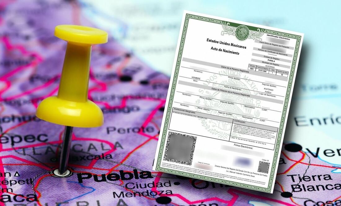 Acta de nacimiento Puebla 2022. ¿Cuánto cuesta sacar una copia certificada por internet?