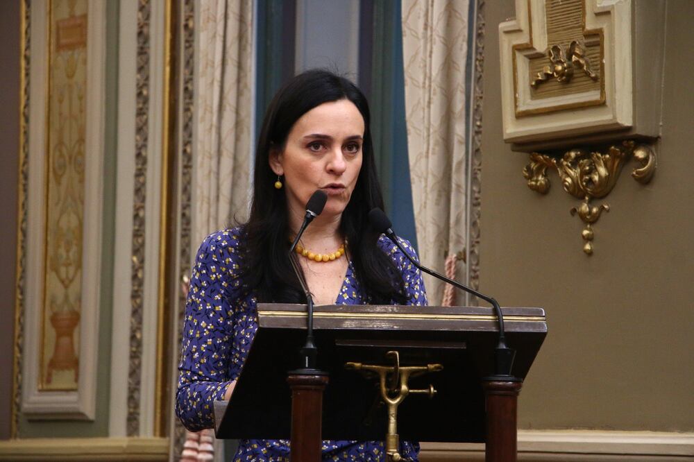 La diputada Mónica Rodríguez propuso que los condenados por feminicidio paguen la reparación del daño | Foto Congreso del Estado de Puebla