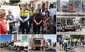 Armenta supervisa rehabilitación de la 27 sur, una de las 13 mil calles que intervendrá