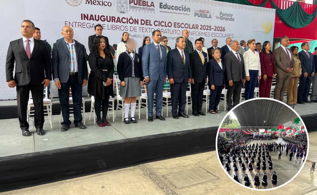 Arranca en Puebla nuevo ciclo escolar con seguridad, bienestar y compromiso educativo | Foto: Gobierno del Estado.