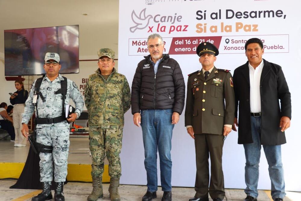 El gobierno de Puebla y la SEDENA realizan el canje | Foto: Gobierno del Estado