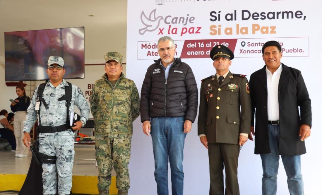 El gobierno de Puebla y la SEDENA realizan el canje | Foto: Gobierno del Estado