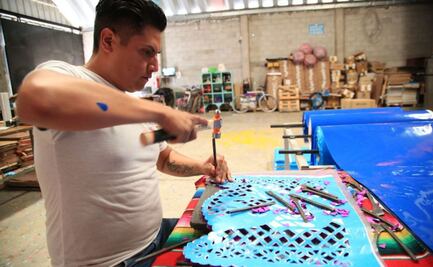 Papel picado en Huixcolotla se vende hasta en Amazon