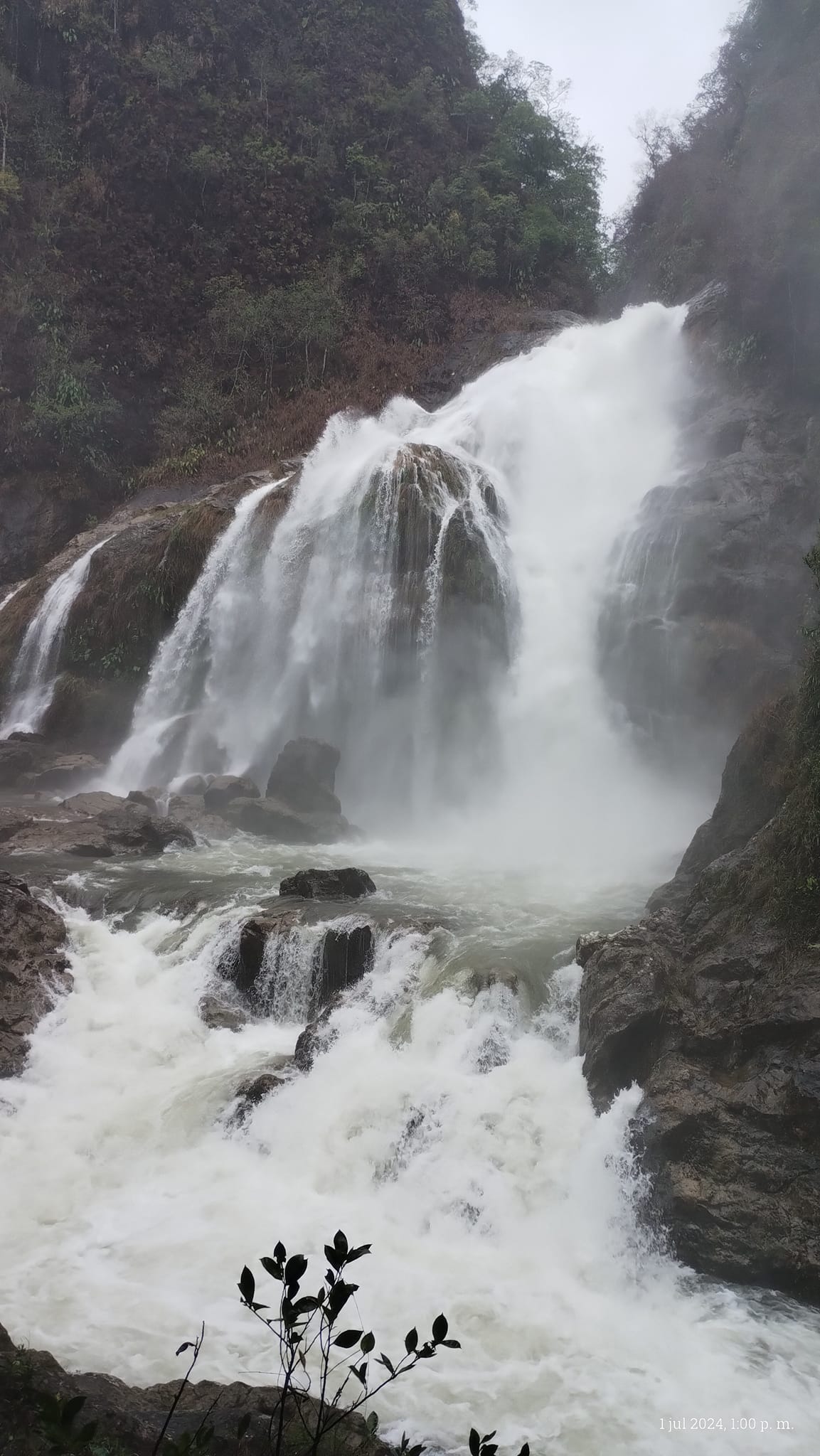Con las lluvias se reactivó la cascada de Cuetzalan | Foto: Facebook Cuetzalan al máximo