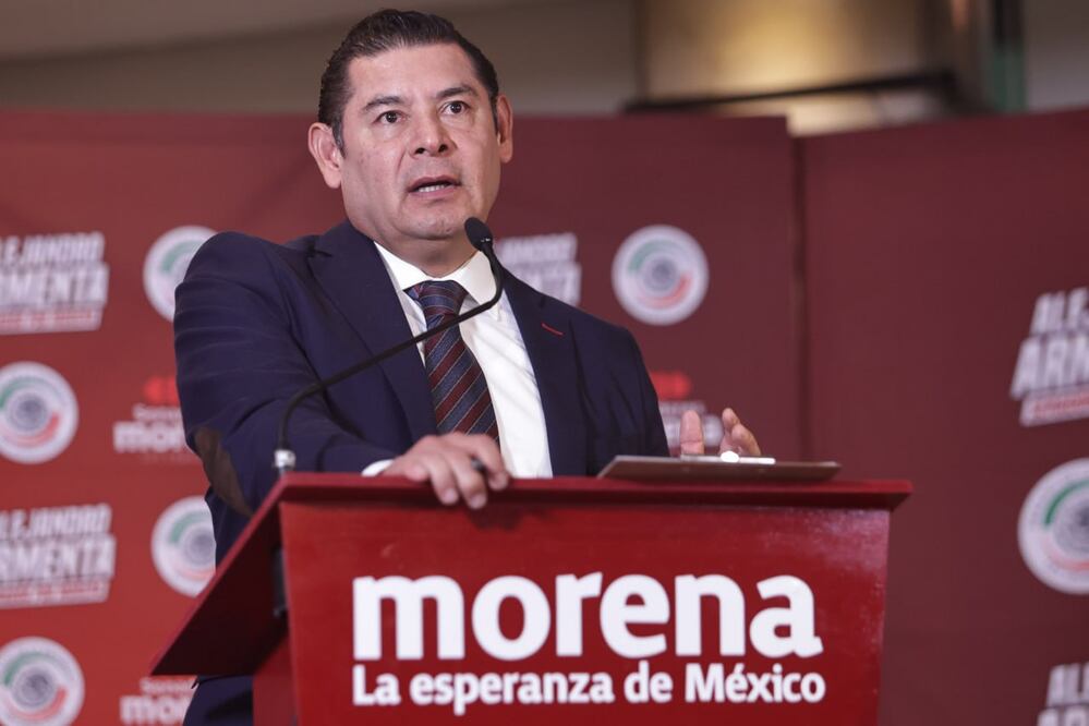 El senador Alejandro Armenta ofreció una rueda de prensa | Foto: EsImagen