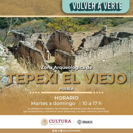 Reabre zona arqueológica de Tepexi el Viejo