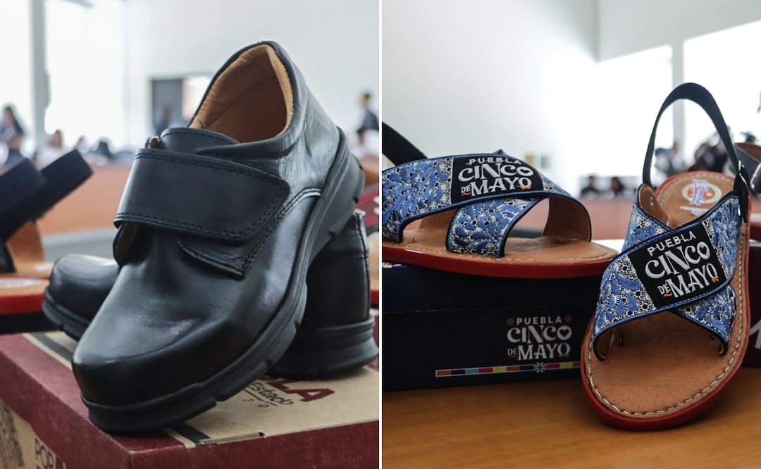 Gobierno dará 150 mil zapatos escolares de la marca 5 de Mayo hechos en Puebla I Foto: EsImagen