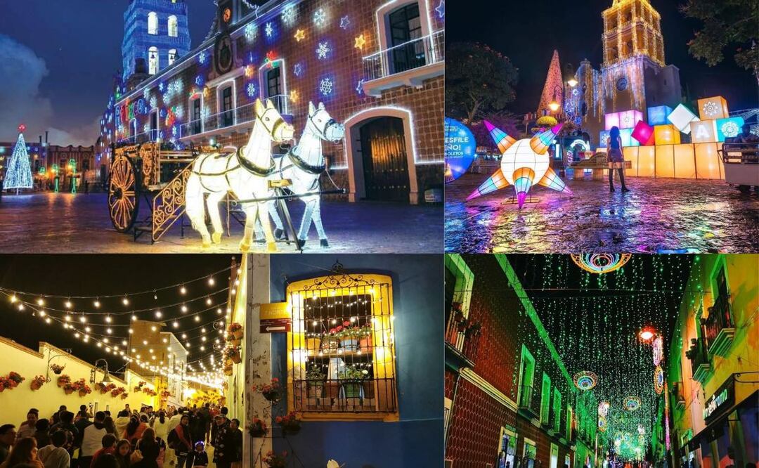 La Villa Iluminada de Atlixco 2024 es uno de los lugares imperdibles en México para celebrar la temporada navideña. Foto Especial