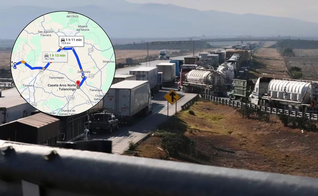 Para evitar el bloqueo en el Arco Norte puedes usar vías alternas | Foto: Archivo El Universal / Google Maps