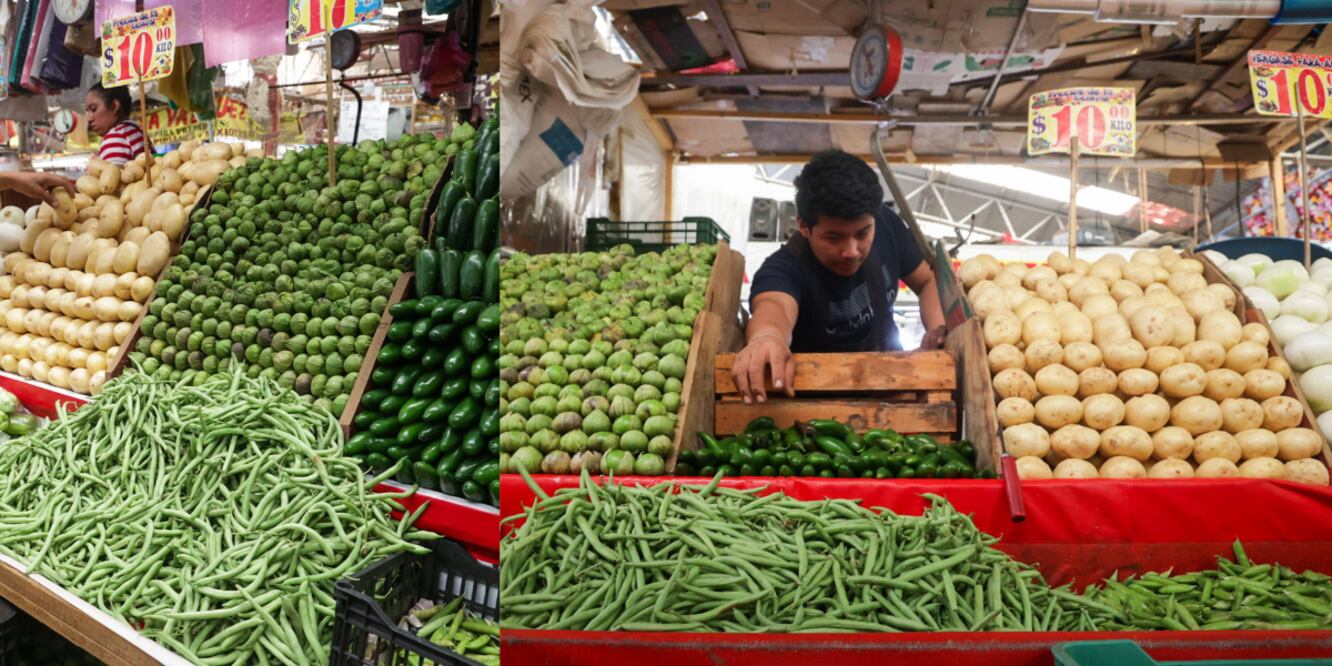 Productos del campo en el mercado / Foto EsImagen