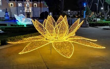 Chignahuapan alista villa iluminada navideña en plena primavera