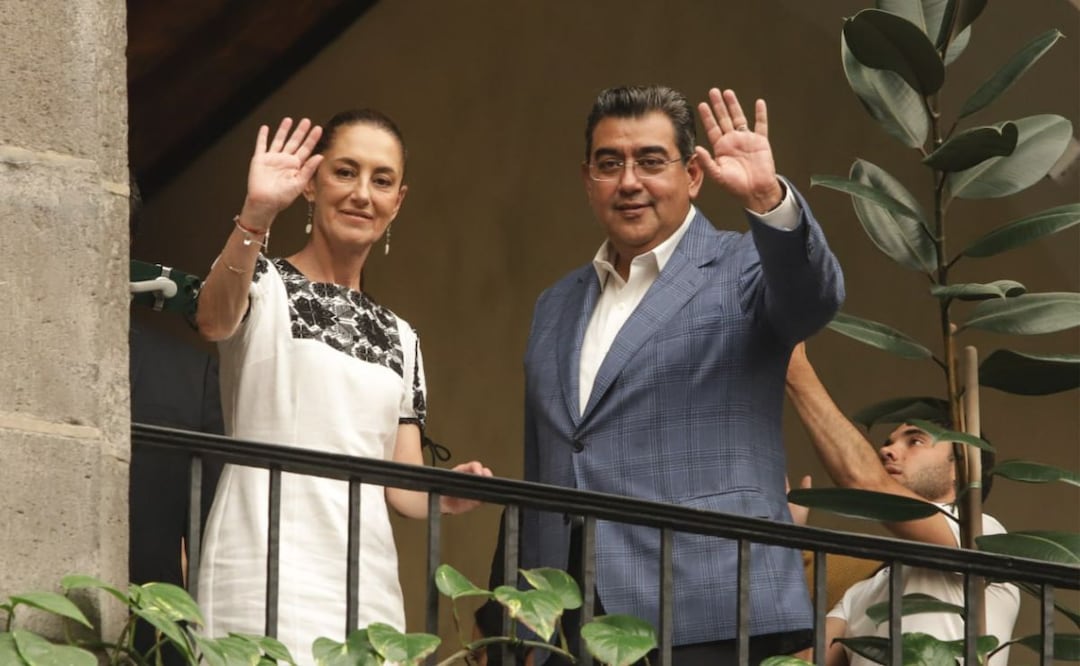 El gobernador de Puebla, Sergio Salomón, reiteró que la visita de Claudia Sheinbaum a la entidad fue muy positiva | Foto: Agencia Es Imagen para El Universal Puebla