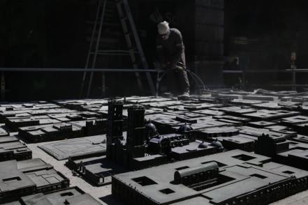 Así se creó la emblemática maqueta de la fundación de la ciudad de Puebla 
