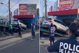 VIDEO | Conductor ebrio se incrusta contra un local de la 24 Sur; hay un lesionado