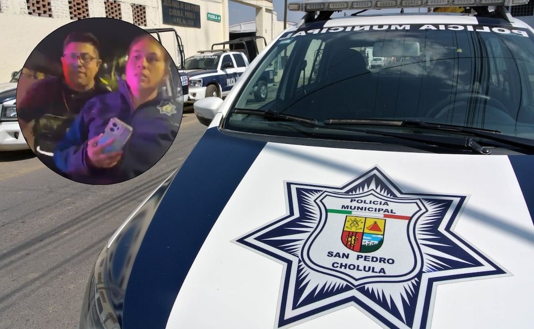 Presunto abuso policial en San Pedro Cholula / Foto: Es Imagen / Captura Redes Sociales