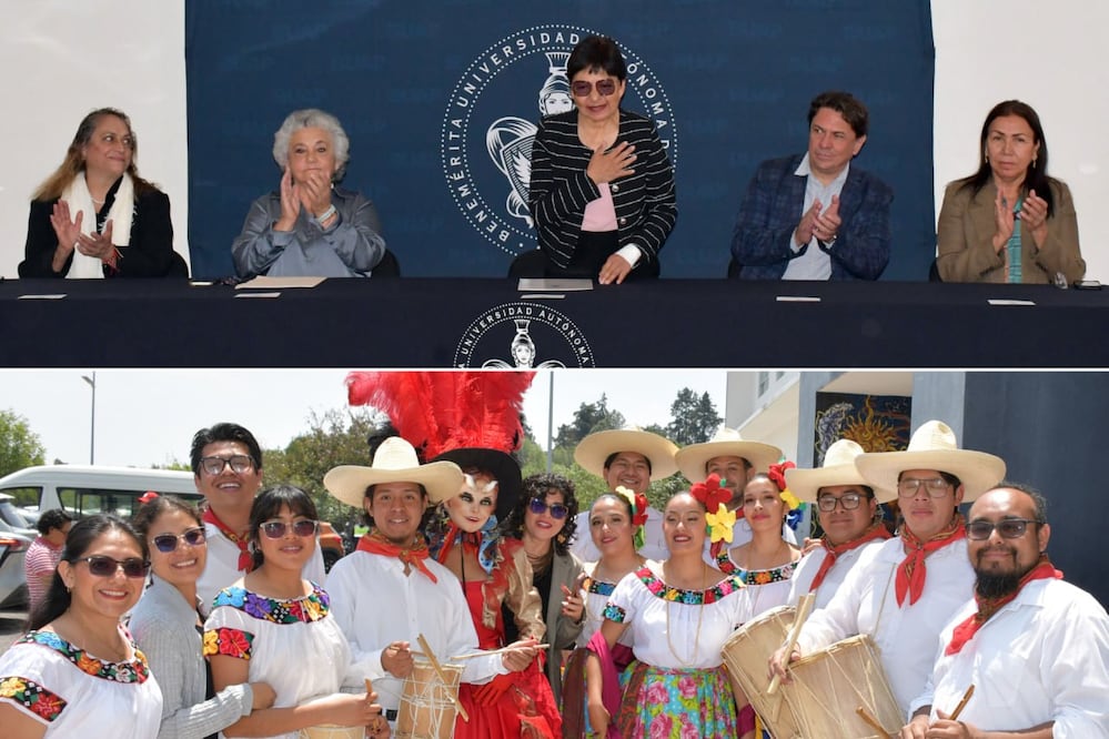 La directora de la Facultad de Artes presentó su primer informe de labores ante la comunidad universitaria | Foto: Buap