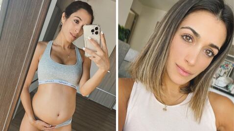 Vicky Betancourt, esposa de Nicolás Larcamón y la mamá más fitness de Puebla, luce su pancita