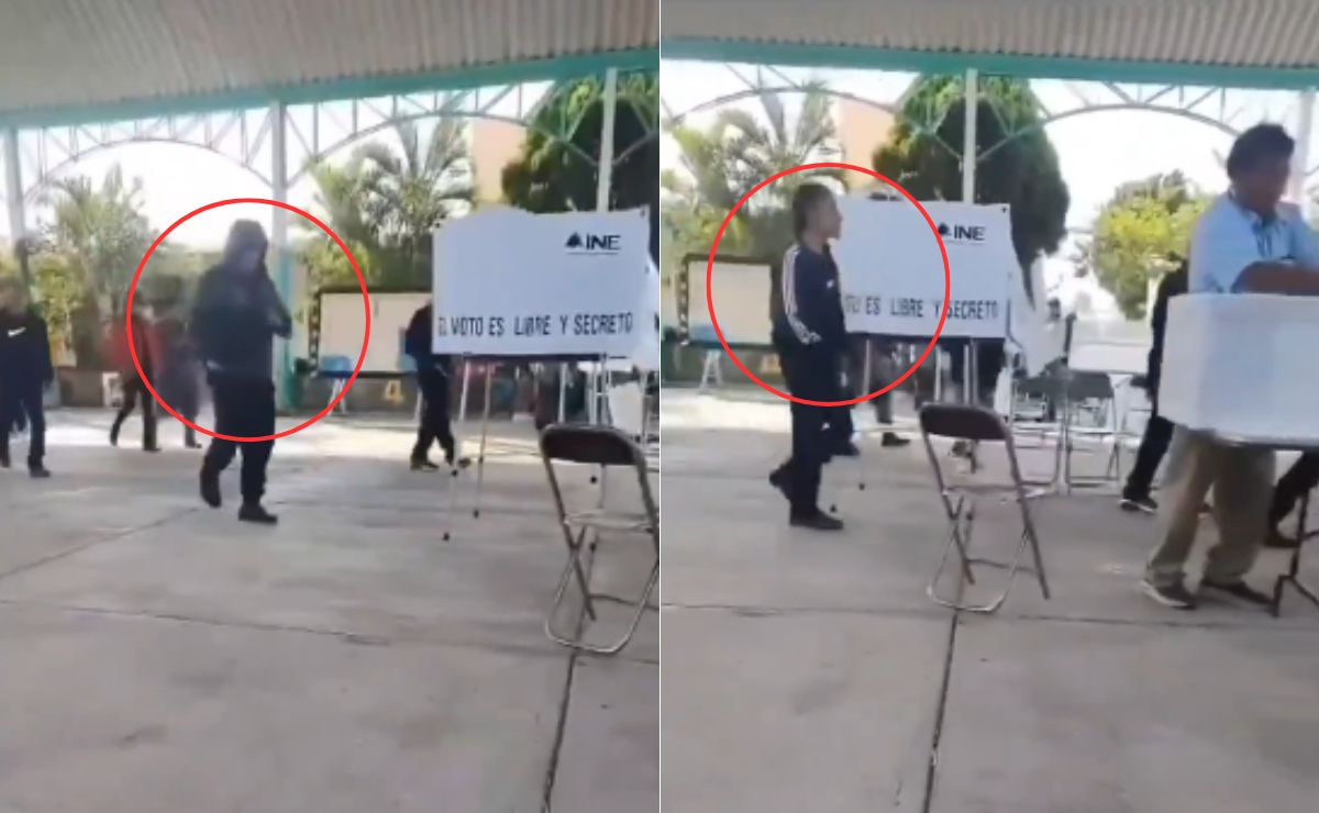En video se captó el robo de boletas electorales en Tlapanalá | Foto: Redes Sociales