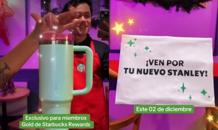 ¿Cuánto costará el Stanley de tapa rosa que lanzará Starbucks en diciembre?