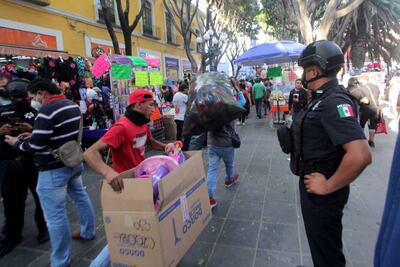 Ayuntamiento de Puebla impedirá restablecimiento de ambulantes en el Centro Histórico