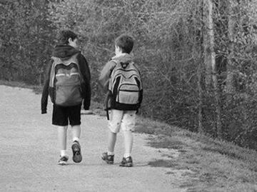 ¿Cuánto tiempo se hace caminando a una escuela o a un hospital en Puebla?