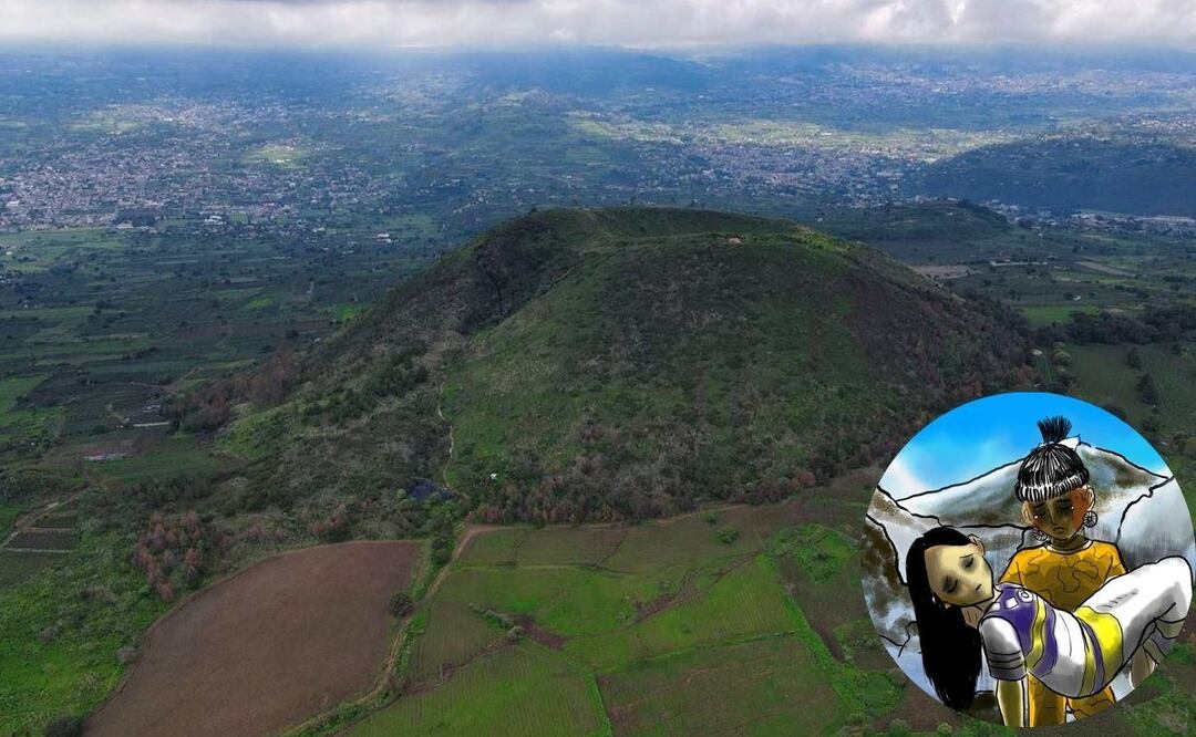 El volcán Teuhtli es poco reconocido, pero tiene un papel importante en la leyenda del Popocatépetl y el Iztaccíhuatl/ Foto: IG @popurrideviajes / Gobierno de México
