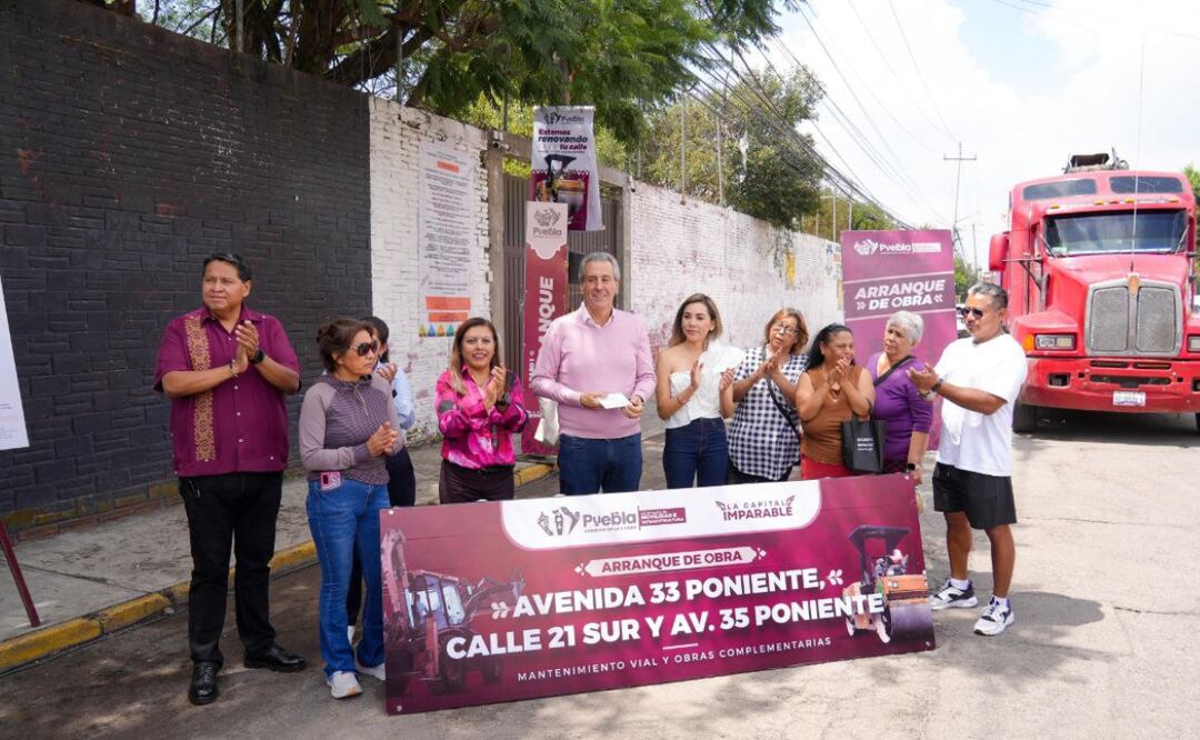 Con la intervención de esta vialidad se beneficiarán a más de 13 mil 900 habitantes de la capital | Foto: Ayuntamiento de Puebla.