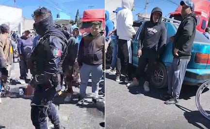Bloquean carretera Amozoc-Oriental por supuesto rapto de dos niñas; ya las encontraron