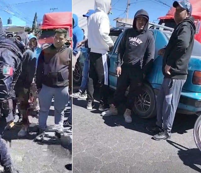 Bloquean carretera Amozoc-Oriental por supuesto rapto de dos niñas; ya las encontraron