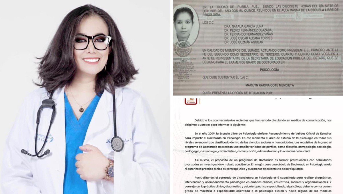 Marilyn Cote obtuvo mención honorífica en esta universidad de Puebla