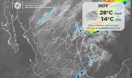 Pronóstico  de clima para Puebla, 30 de abril 2021 