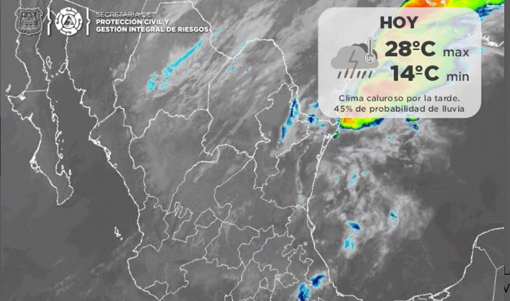 Pronóstico  de clima para Puebla, 30 de abril 2021