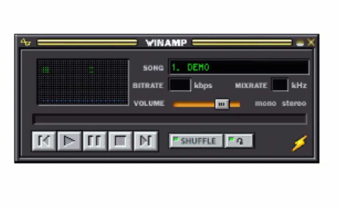 La mítica y original skin de Winamp de 1997 se venderá como NFT en el mercado OpenSea