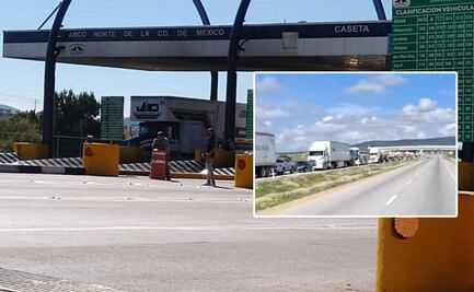 Ejidatarios bloquean el Arco Norte en ambos sentidos