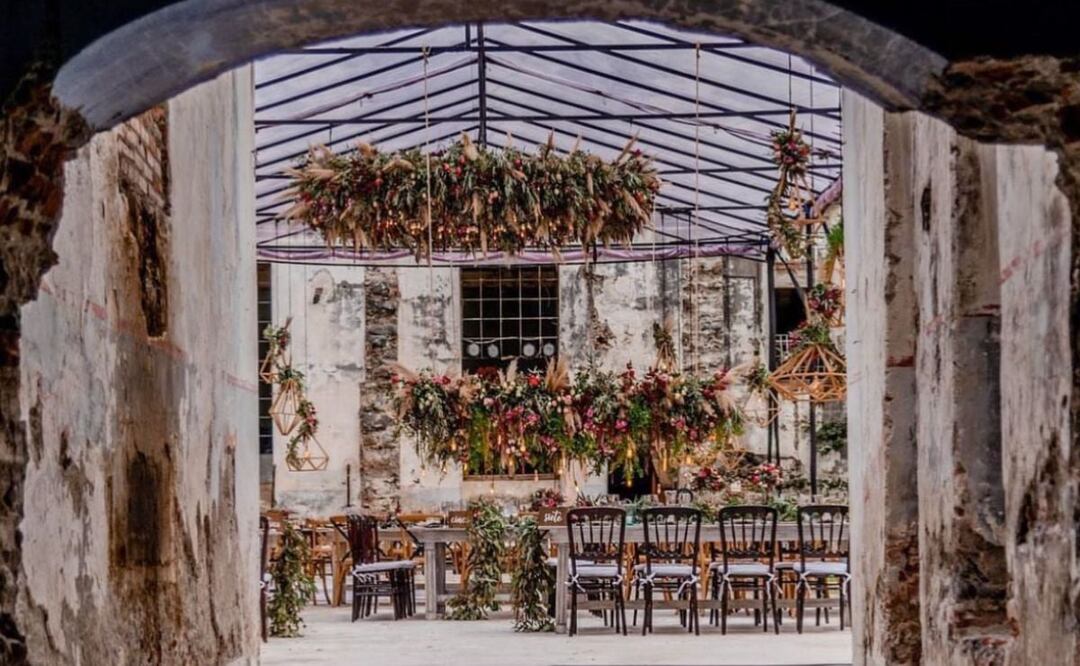 Checa esta lista de lugares para armar la boda de tus sueños | Foto: Instagram exfabricalacarolina.eventos