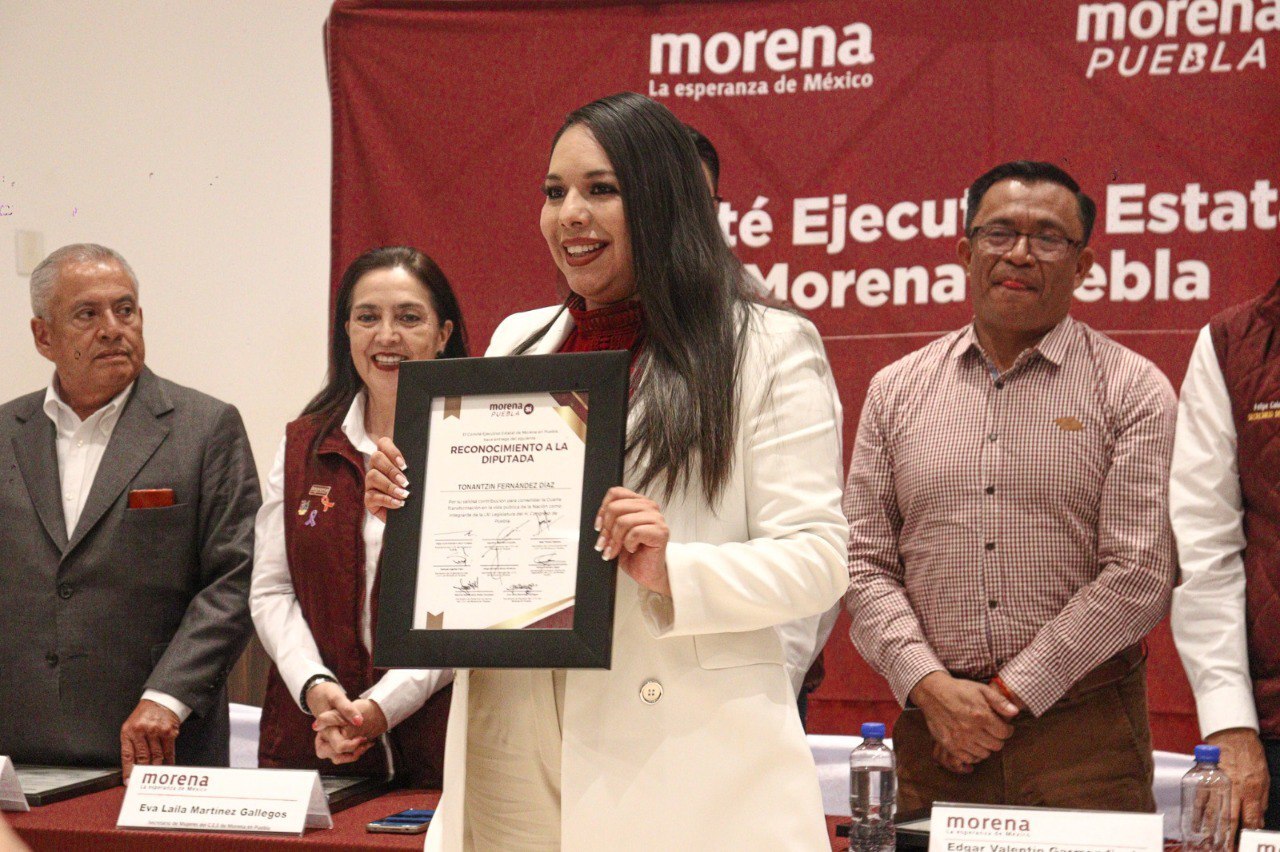 Reconocen a Tonantzin Fernández y diputados por su labor legislativa