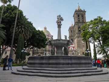Así quedó el zócalo de Puebla