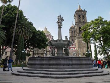Así quedó el zócalo de Puebla